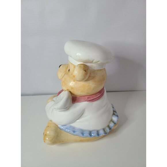 Teddy Bear Chef with Spoon Cookie Jar Canister - Picture 8 of 11